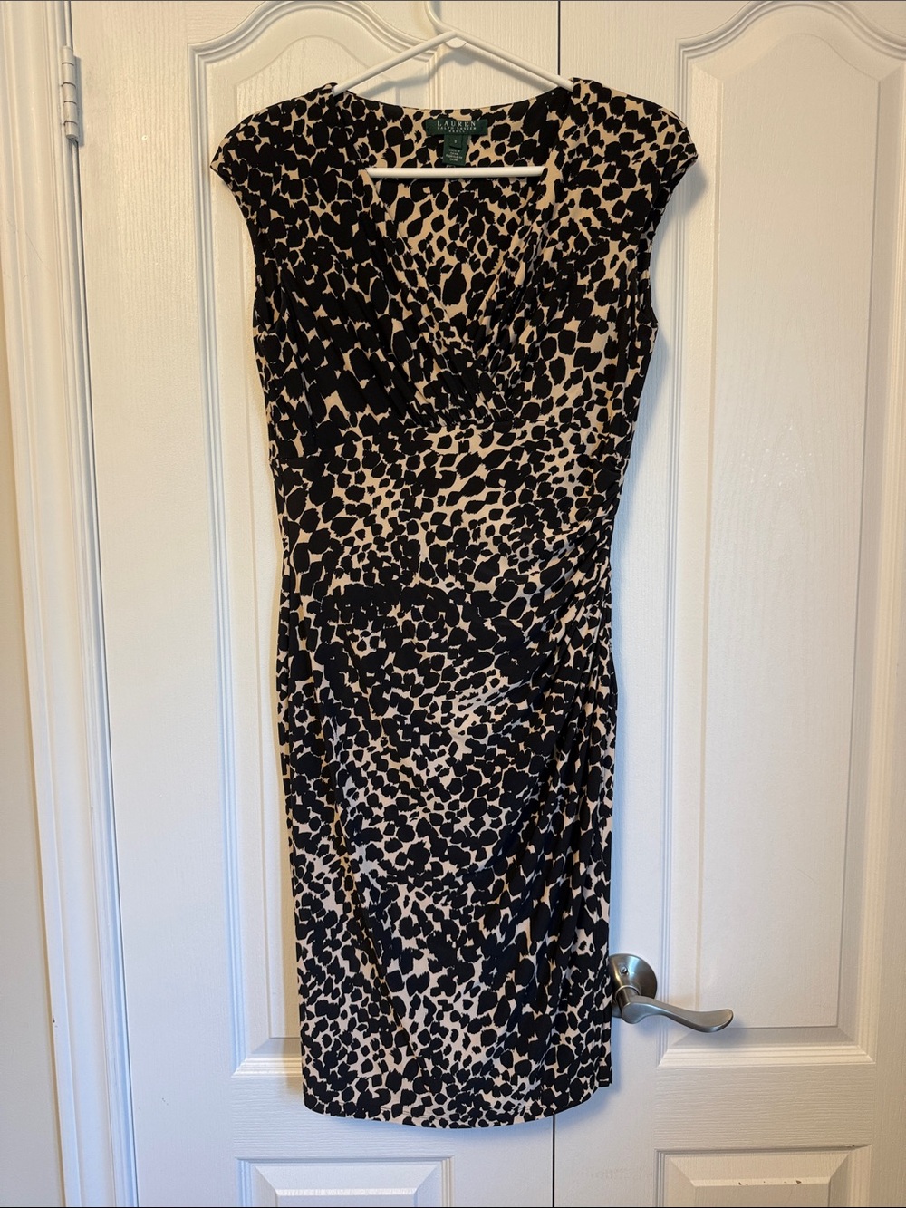 LAUREN RALPH LAUREN faux wrap dress